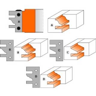 CMT Profilplatte (B) 2stk. CMT - 695.014B