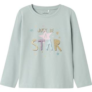 NAME IT Langærmet Bluse Vix Gray Mist