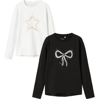 Name It Bright White Stjerne Bluse