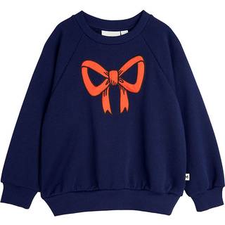 Mini Rodini Bow Sweatshirt Blue 116/122 cm  Blå  116/122 cm  Unisex