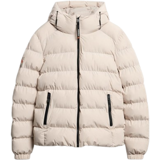 SUPERDRY JAKKE HOODED SPORTS PUFFER - Sand