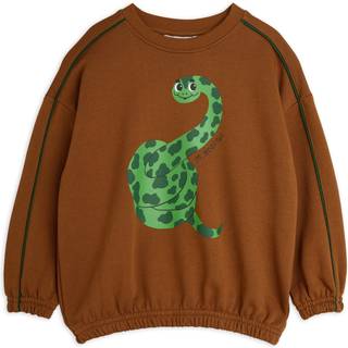 Mini Rodini Slange Mønster Sweatshirt Brown 116/122 cm  Brun  116/122 cm  Unisex