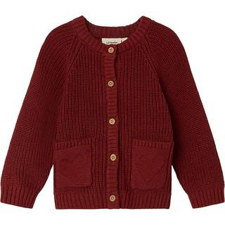 Lil Atelier Spiced Apple Strikcardigan Bomuld