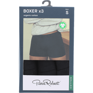 Pierre Robert 3-pak For Men Boxers - Black - Small * Kampagne *