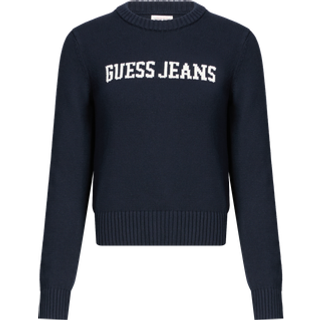 Guess Jeans 100% Bomuld Logo Strik TrøjeStor