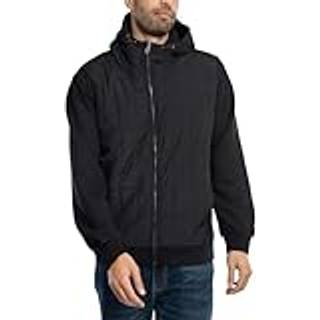 Lyle And Scott Hybrid Quilted Zip Hoodie Black