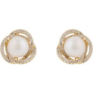 Snö Of Sweden Mayfair Pearl Earring Gold/White