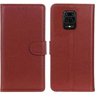 Xiaomi Redmi Note 9 Pro Plånboksfodral med Stativ - Brun