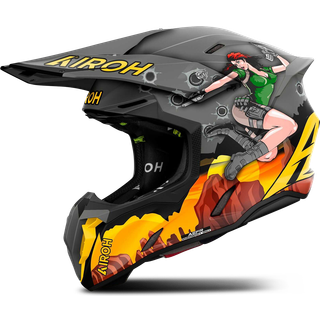 Airoh Twist 3 Adventure Crosshjelm grå XL