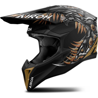 Airoh Wraaap Cyborg Crosshjelm sort XL