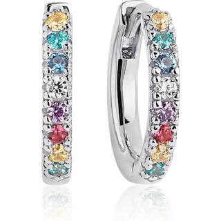 Sif Jakobs - Ellera øreringe i sølv med farvede sten - e2859-xcz