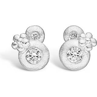 Blossom Øreringe - 21921343-Bolssom sølv øreringe