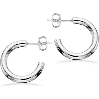 Scrouples - Sølv halv creoler med stik, 20mm - 151712