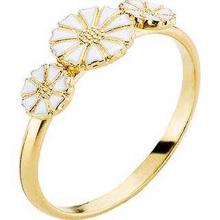 Lund Copenhagen - Guldbelagt marguerit ring med 3 blomster - 907075-3-m