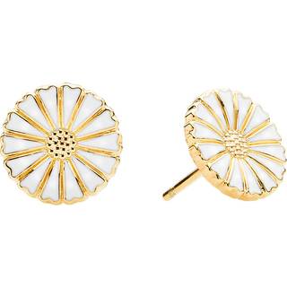 Lund Copenhagen - Forgyldte marguerit øreringe, 11 mm - 909011-4-m
