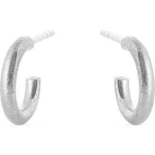 Susanne Friis Bjørner Øreringe - SFB - Creoler med mat overflade i sølv - 5558-1