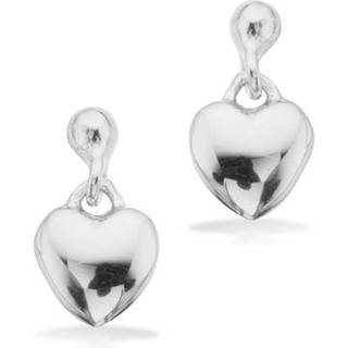 Scrouples - Sølv øreringe med 6mm hjerte - 139972