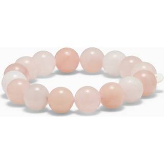 Soï Chunky Rosa Jade 12 mm Krystal armbånd