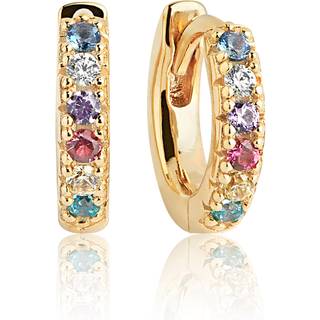 Sif Jakobs - Ellera ørering i guldbelagt med multifarvede sten - E1066-xcz(yg)