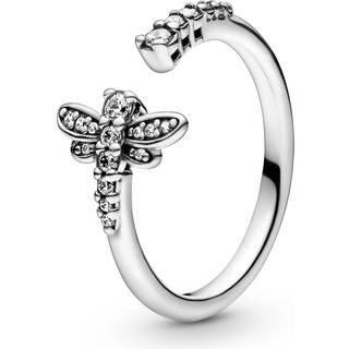 Pandora - Dragonfly sølv ring med sten - 198806