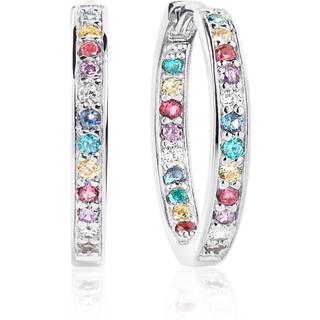 Sif Jakobs - Corte sølv øreringe med farvede sten, 15mm - e1540-xcz