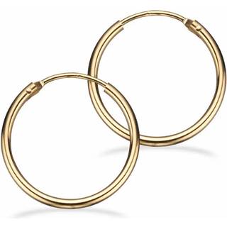 Scrouples - 8 karat guld creol, 1,4x20mm - 10143