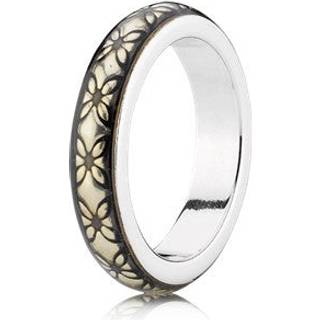Pandora - Sølv ring med mønster og emalje - 190868en29