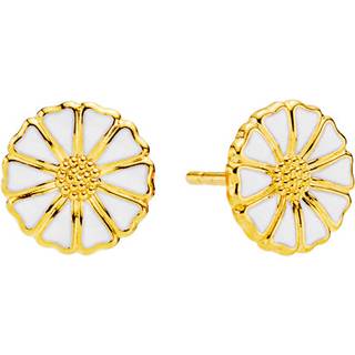 Lund Copenhagen - Marguritte øreringe 9mm, forgyldt sølv - 909009-4-M