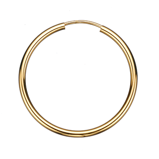 Scrouples - 8 karat guld creoler, 30mm - 11303