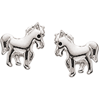Scrouples - Sølv ørestikker med hest - 101132