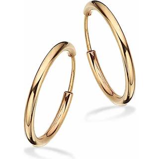 Scrouples - Guldbelagte sølv creoler, 20mm - 190682