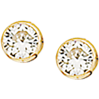 Scrouples - 8 karat Guld ørering med sten, 2mm - 112013