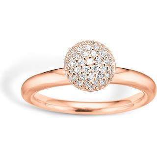 Blossom Copenhagen - ring rosaforgyldt m. zikoner - 24625021