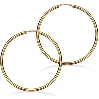 Scrouples - Forgyldte creoler med vridlås, 40 mm - 190702