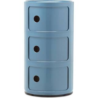 Kartell Componibili Classic Opbevaring Med 3 Rum Sky Blue - Skuffer Abs Himmelblå - 04967AZ