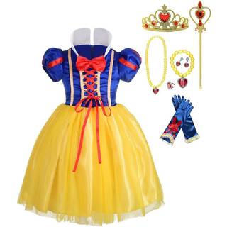 Klänning Daisy Baby-Girls 'Princess Costume med tillbehör Fancy Dresses Up Halloween Party med rött bandstorlek 12-18 månader