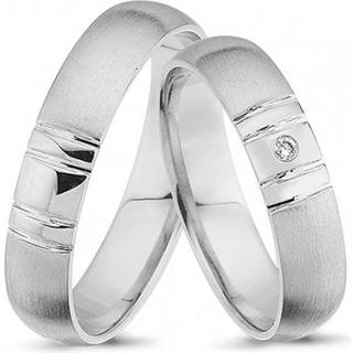 Nuran Vielsesringe 14 karat hvidguld - A3825