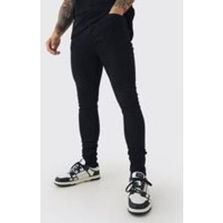Mens Super Skinny Stretch Jean In True Black