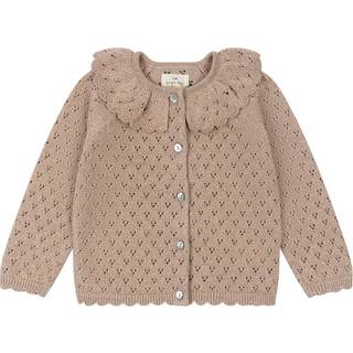 Konges Sløjd Holiday Knit Cardigan Creme 2 Y  Creme  2 år  kvinde
