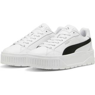 Women&#39;s Puma Karmen II Leather Sneakers, White, Size 38.5, Shoes - Silver - 38.5
