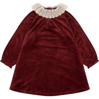 Konges Sløjd Venola Kjole Red Dahlia  Red Dahlia 18 months  Rød  18 måneder  kvinde