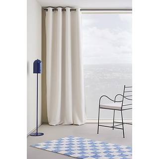 SHADOW mørklægningsgardin med snørehul 1 længde - Hvid