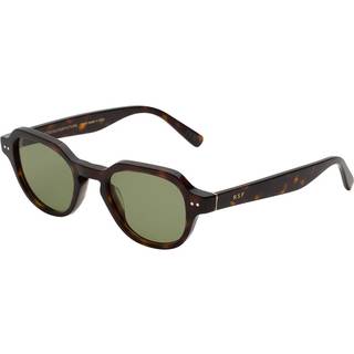 Retrosuperfuture Unisex BCH Voce 3627 Solbriller Acetat Havana Grøn Rund Normal