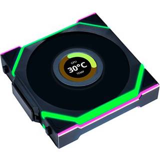 Lian Li UNI FAN SL Wireless LCD Reverse (3-pack) Black - Kabinet køler - 120mm - Sort med RGB LED lys - 29 dBA