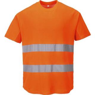 Mesh t-shirt - Orange (Størrelse: XL)