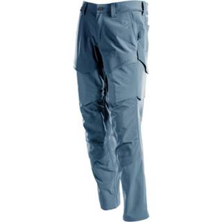 Mascot Customized Arbejdsbukser full stretch med knælommer i stenblå - Str. 90C49