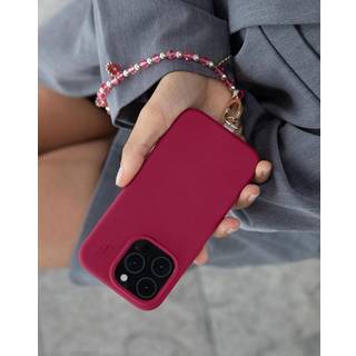 iPhone 16 iDeal Of Sweden Silicone Case - MagSafe Kompatibel - Cranberry