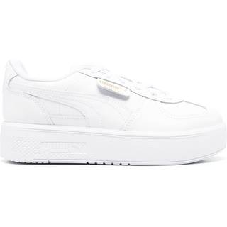 Women&#39;s Puma Palermo Elevata Leather Sneakers, White, Size 38.5, Shoes - White - 38.5