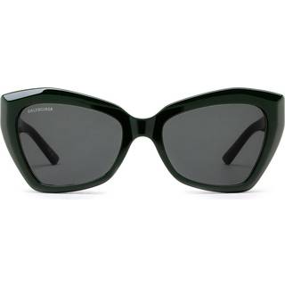 Balenciaga Kvinde BB0271S 004 Solbriller Acetat Grøn Grøn Cat Eye