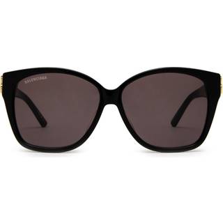 Balenciaga Kvinde BB0135SA 001 Solbriller Acetat Sort Grå Firkantet
